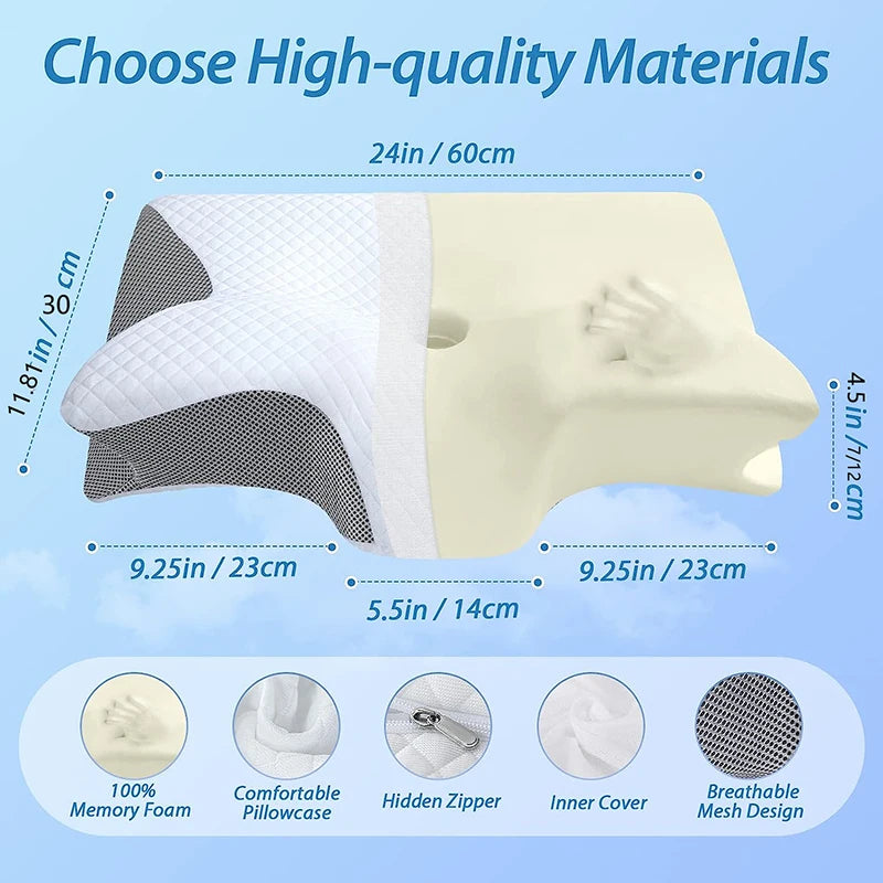 Memory Foam Pillow – Ergonomic Comfort for Deeper Sleep
