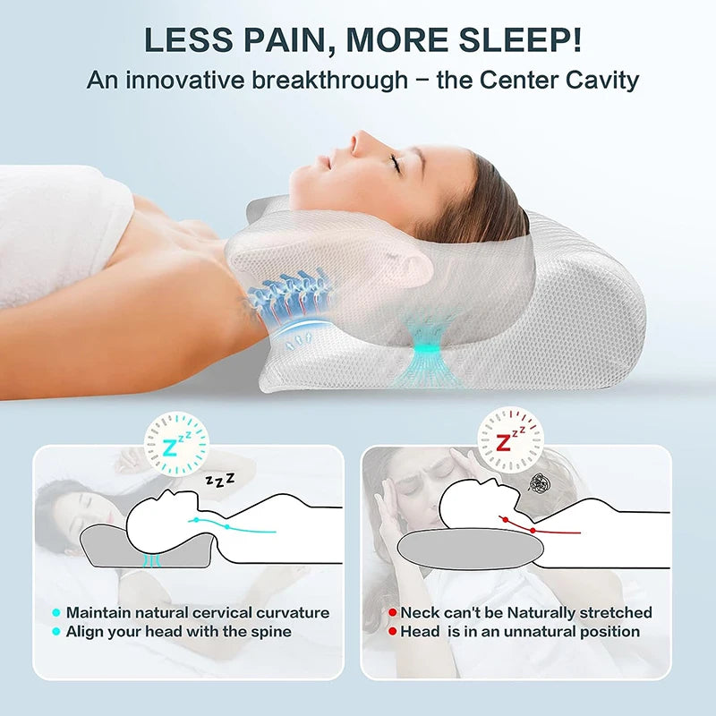 Memory Foam Pillow – Ergonomic Comfort for Deeper Sleep