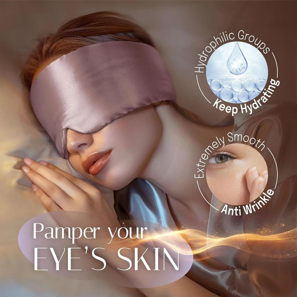 Silk Sleep Mask – Luxury Light Blocking Comfort